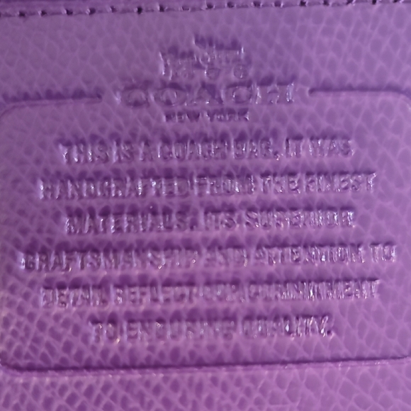 Coach Vibrant Purple Leather Satchel - Picture 6 of 16